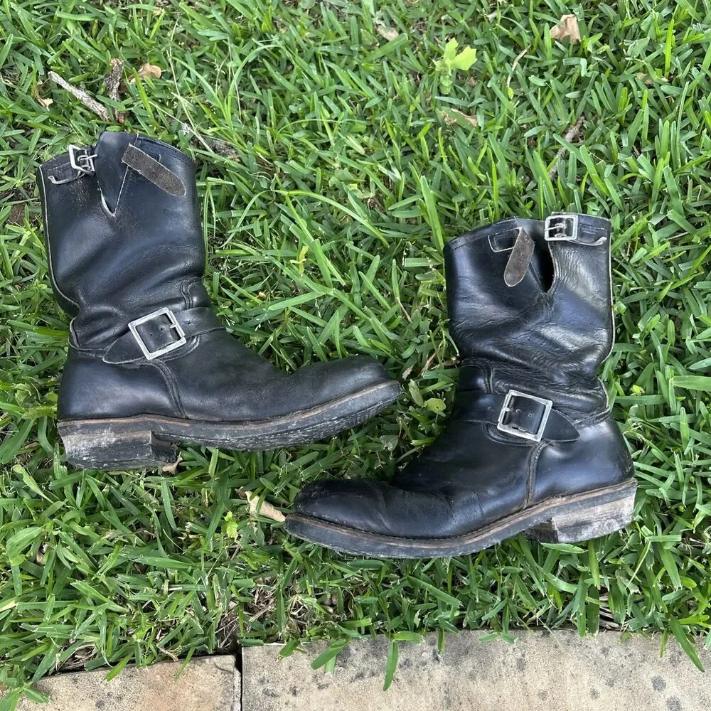 Vtg 1990 80s Red Wing PT83 2268 Engineer Boots Size 10.5 D Motorcycle